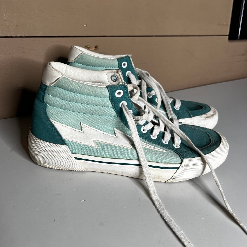 Revenge X Storm Vol 2 Teal Blue High Top Sneakers Womens 8 Mens 8